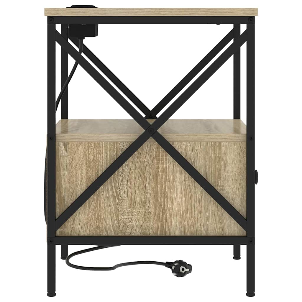 Nachttisch Sonoma-Eiche 41,5 x 40,5 x 55 cm Holzwerkstoff
